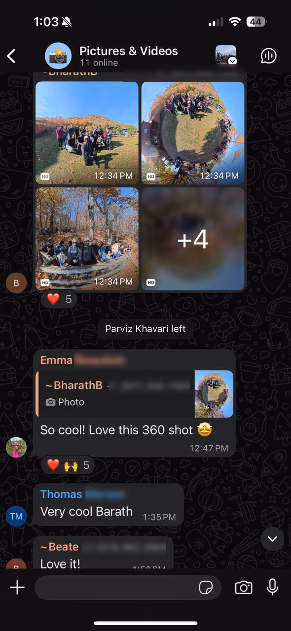 @mtlhiking WhatsApp community screenshot 4